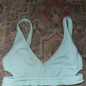 Mint Green Ribbed Bralette